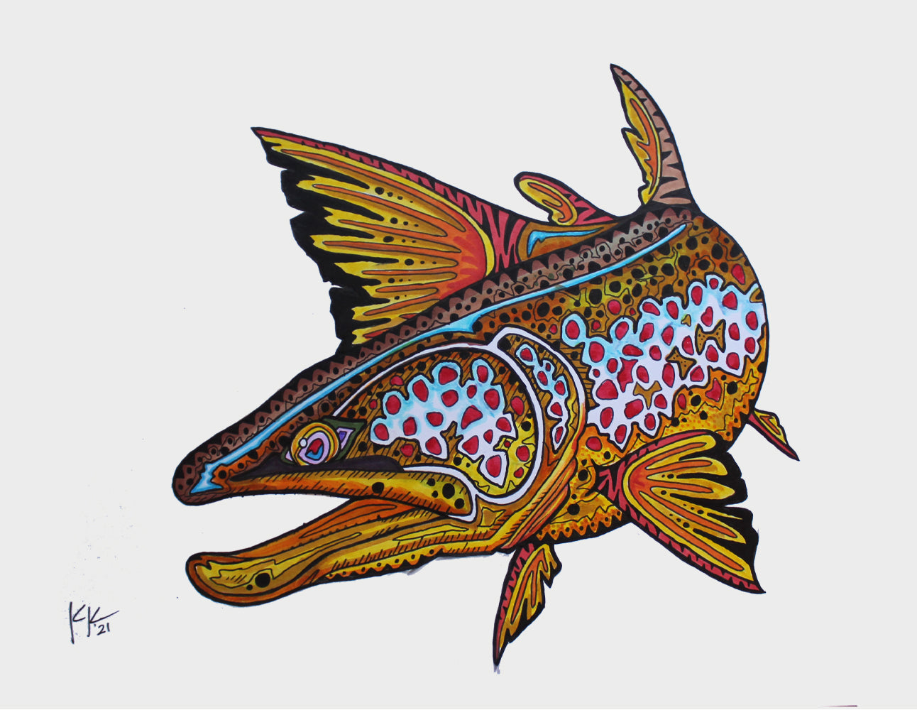 油絵 金目鯛 加藤禮作 額 G176 油彩画 洋画 (油絵額縁付きで納品対応可) F4～WSM 「イグアスの